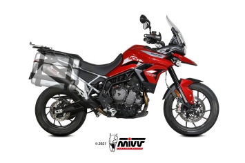 Mivv Oval Carbon Slip-on Einddemper met E-keur Triumph Tiger 900 / GT / Pro / Rally 2021 > 2023