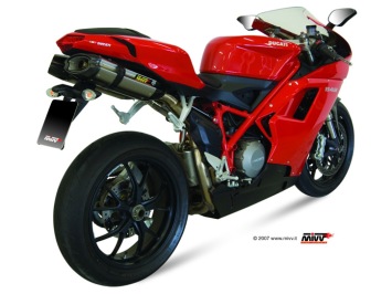 Mivv Suono RVS Dubbele Slip-on Einddemper (L+R) met E-keur Ducati 848 2007 > 2013