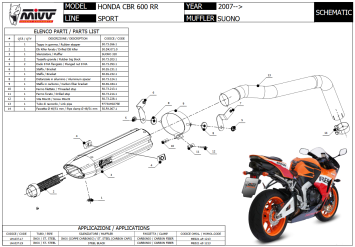 Mivv Suono RVS Black Slip-on Einddemper met E-keur Honda CBR 600 RR 2007 > 2016
