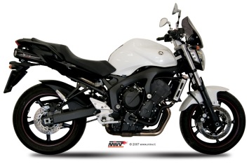 Mivv Suono RVS Black Dubbele Slip-on Einddemper (L+R) met E-keur Yamaha FZ6 / Fazer 2004 > 2011