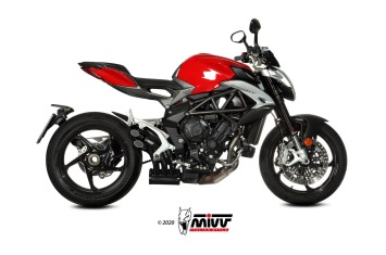Mivv Speed Edge RVS Black Uitlaat met E-keur MV Agusta Brutale 800 RR 2017 - 2024