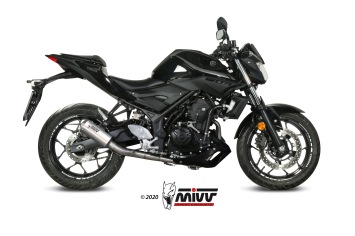 Mivv MK3 RVS Compleet Uitlaatsysteem zonder E-keur Yamaha MT03 2016 > 2024