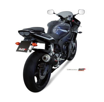 Mivv GP RVS Black Slip-on Einddemper met E-keur Yamaha YZF 600 R6 2003 > 2005