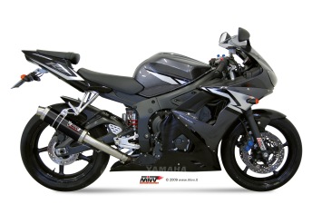 Mivv GP RVS Black Slip-on Einddemper met E-keur Yamaha YZF 600 R6 2003 > 2005