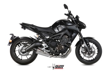 Mivv Suono RVS Compleet 3in1 Uitlaatsysteem met E-keur Yamaha MT-09 2013 > 2020