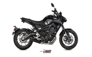 Mivv Suono RVS Black Compleet 3in1 Uitlaatsysteem met E-keur Yamaha MT-09 2013 > 2020