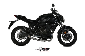 Mivv GP Pro Carbon High Mount Compleet Uitlaatsysteem met E-keur Yamaha MT-07 2014 > 2020