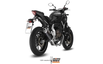Mivv GP Carbon Compleet Uitlaatsysteem met E-keur Yamaha MT-07 2014 > 2023