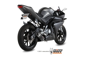 Mivv GP Carbon Compleet Uitlaatsysteem met E-keur Yamaha YZF R125 2014 > 2018