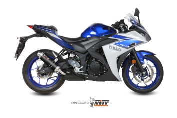 Mivv GP Carbon Slip-on Einddemper met E-keur Yamaha YZF R25 2015 > 2024