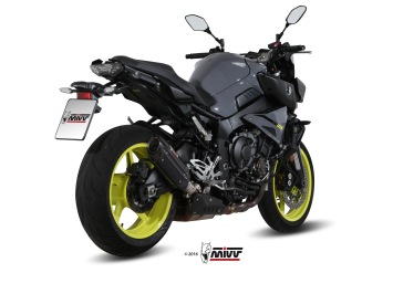 Mivv Suono RVS Black Slip-on Einddemper met E-keur Yamaha MT-10 2016 > 2022
