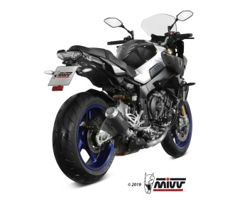 Mivv MK3 RVS Black Slip-on einddemper met E-keur Yamaha MT-10 2016 - 2022