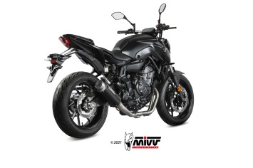 Mivv GP Pro Carbon High Mount Compleet Uitlaatsysteem met E-keur Yamaha MT-07 2021 > 2024