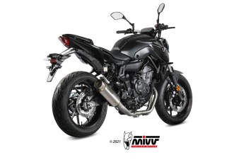 Mivv GP Pro Titanium High Mount Compleet Uitlaatsysteem met E-keur Yamaha MT-07 2021 > 2024
