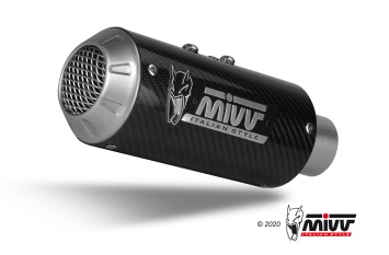 Mivv MK3 Carbon Compleet Uitlaatsysteem zonder E-keur Yamaha R7 2022 > 2024