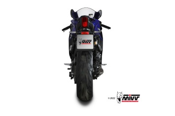 Mivv MK3 Carbon Compleet Uitlaatsysteem zonder E-keur Yamaha R7 2022 > 2024