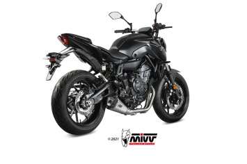 Mivv Delta Race RVS Compleet Uitlaatsysteem met E-keur Yamaha MT07 2021 > 2024