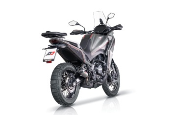 QD Gunshot Titanium Slip-on Einddemper met E-keur Moto Morini X-Cape 650 2021 - 2023