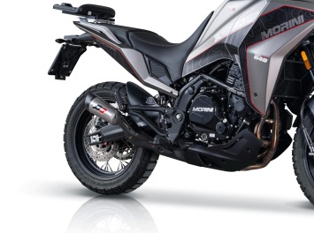 QD Gunshot Titanium Slip-on Einddemper met E-keur Moto Morini X-Cape 650 2021 - 2023