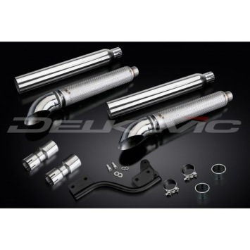 Delkevic KIT39ET CUSTOM EXHAUST TURN OUT RVS 550mm - XVS1100/A DRAGSTAR 1998-2009