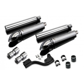 Delkevic KIT39ET CUSTOM EXHAUST TURN OUT RVS 550mm - XVS1100/A DRAGSTAR 1998-2009