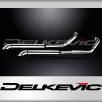 Delkevic COM39B5 volledig systeem Turn Out RVS 550mm zonder e-keur - Suzuki VL800 Intruder Volusia (2001-2016)