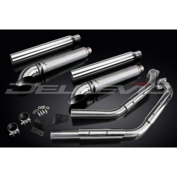 Delkevic COM39B5 volledig systeem Turn Out RVS 550mm zonder e-keur - Suzuki VL800 Intruder Volusia (2001-2016)