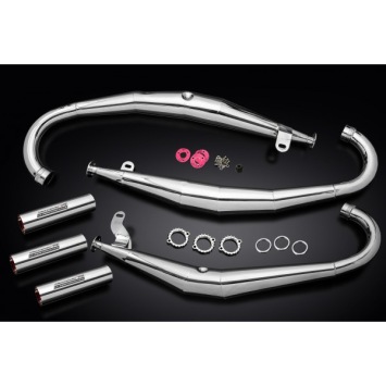 Uitlaten Suzuki GT750 1974-1977 verchroomd GT 750 zonder e-keur - (L/M/A/B Models)