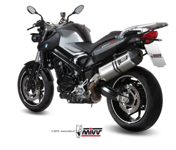 Mivv Speed Edge RVS Slip-on Einddemper met E-keur Euro3 en Euro4 BMW F 800 GT 2009 > 2020