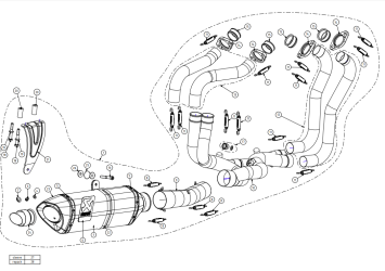 Akrapovic Evolution Line Carbon Compleet Uitlaatsysteem zonder E-keur Aprilia Tuono V4 2017 > 2020
