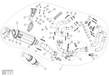Akrapovic Evolution Line Carbon Volledig Uitlaatsysteem zonder E-keur Aprilia Tuono V4 2021 - 2024