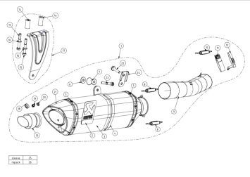 Akrapovic Slip-on Line Carbon Einddemper zonder E-keur Aprilia RSV4 2015 > 2016
