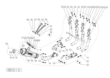 Akrapovic Racing Line Titanium Volledig Uitlaatsysteem zonder E-keur BMW S 1000 RR 2015 > 2018