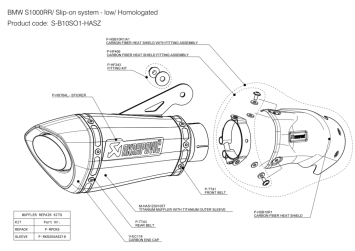 Akrapovic Slip-on Line Titanium Einddemper met E-keur BMW S 1000 R 2014 - 2016