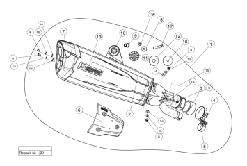 Akrapovic Slip-On Line Titanium Einddemper met E-keur BMW S 1000 RR 2017 - 2018
