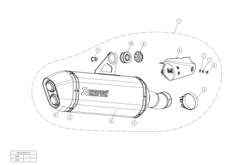 Akrapovic Slip-On Line Titanium Black Einddemper met E-keur BMW R 1200 GS / Adventure 2013 > 2018