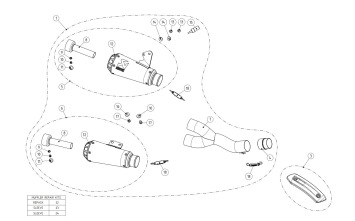 Akrapovic Slip-On Line Titanium Einddemper zonder E-keur Ducati Scrambler 2015 > 2020