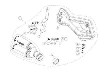 Akrapovic Slip-On Line Titanium Einddemper met E-keur Ducati Multistrada 1200 Enduro 2017 > 2018
