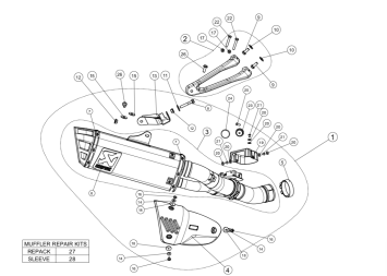 Akrapovic Slip-On Line Titanium Einddemper met E-keur Honda CBR 1000 RR / SP / SP2 2017 > 2019