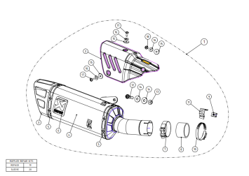 Akrapovic Slip-on Line Titanium Einddemper met E-keur Honda CB 1000 R 2018 > 2024