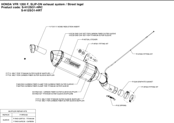 Akrapovic Slip-on Line Titanium Einddemper met E-keur Honda VFR 1200 F 2010 - 2015