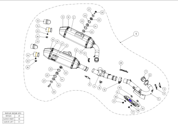 Akrapovic Evolution Line Titanium Volledig Uitlaat Systeem zonder E-keur Honda CRF 250 R / RX 2016 - 2017
