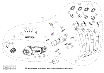 Akrapovic Racing Line Titanium Volledig Uitlaatsysteem met E-keur Honda CB 650 F 2014 - 2016