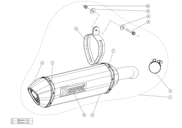 Akrapovic Slip-On Line Titanium Einddemper met E-keur Honda VFR 800 X Crossrunner 2017 > 2020