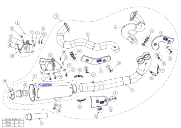 Akrapovic Open Line Volledig Uitlaatsysteem Harley Davidson V-Rod VRSCDX / VRSCF 2009 > 2016