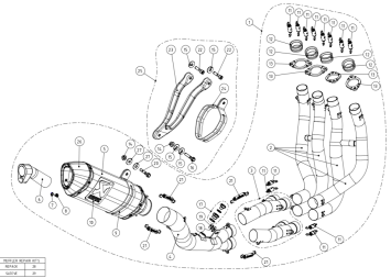 Akrapovic Racing Line Carbon Volledig Uitlaatsysteem zonder E-keur Kawasaki Ninja ZX-10R / RR / SE 2016 - 2020