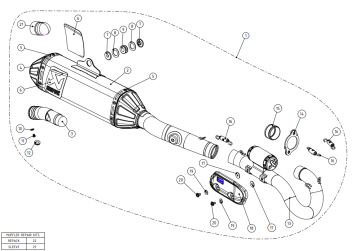 Akrapovic Evolution Line Titanium Volledig Uitlaatsysteem zonder E-keur Kawasaki KX 450 F 2019 > 2020