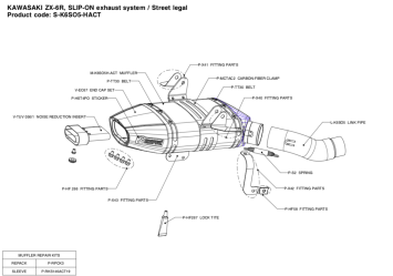 Akrapovic Slip-on Line Titanium Einddemper met E-keur Kawasaki ZX-6 R 2007 - 2008