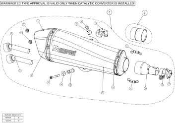 Akrapovic Slip-on Line RVS Black Einddemper met E-keur Piaggio Beverly 400 2008 > 2013