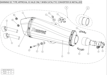 Akrapovic Slip-on Line RVS Black Einddemper met E-keur Piaggio MP3 400 / LT / RST 2008 > 2013